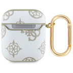 Guess dėklas AirPods 1/2 – baltas, 4G Hook