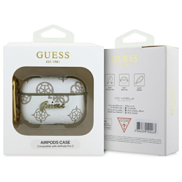 Guess 4G Hook dėklas AirPods Pro 2 – baltas