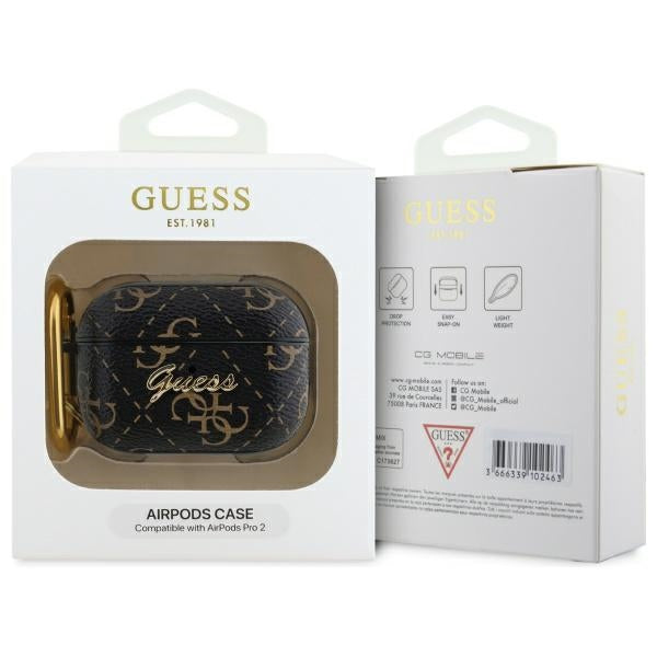 Guess 4G Hook dėklas AirPods Pro 2 – juodas