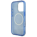 Guess MagSafe dėklas iPhone 16 Pro Max – mėlynas