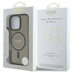 Guess MagSafe dėklas iPhone 16 Pro Max – juodas