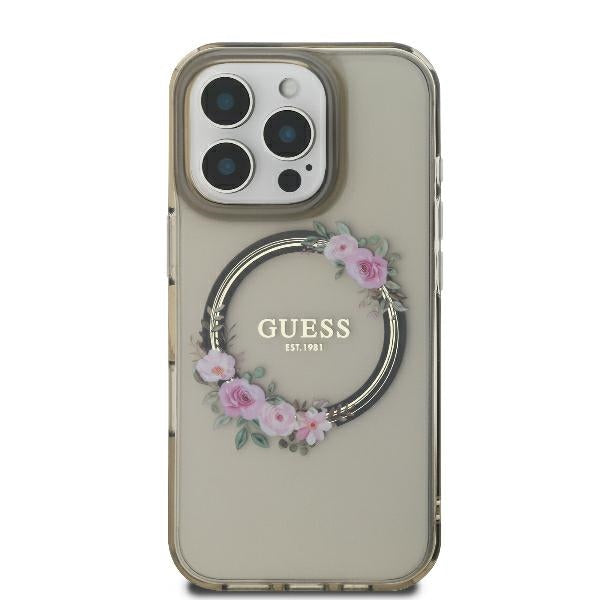 Guess MagSafe dėklas iPhone 16 Pro Max – juodas