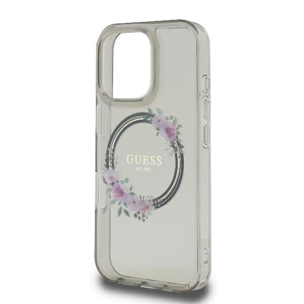Guess MagSafe dėklas iPhone 16 Pro Max – juodas
