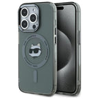 Karl Lagerfeld MagSafe dėklas iPhone 15 Pro – juodas