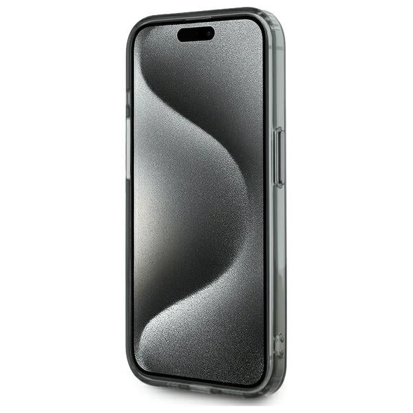 Karl Lagerfeld MagSafe dėklas iPhone 15 Pro – juodas