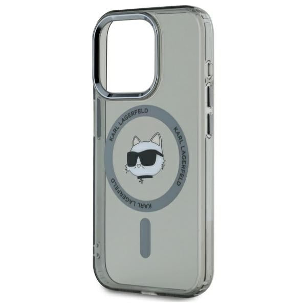 Karl Lagerfeld MagSafe dėklas iPhone 15 Pro – juodas