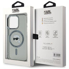 Karl Lagerfeld MagSafe dėklas iPhone 15 Pro – juodas