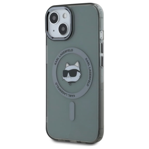 Karl Lagerfeld MagSafe dėklas iPhone 15 – juodas