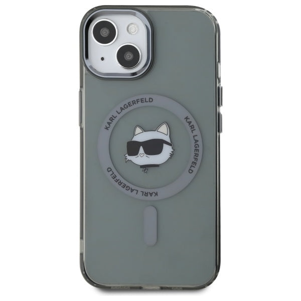 Karl Lagerfeld MagSafe dėklas iPhone 15 – juodas