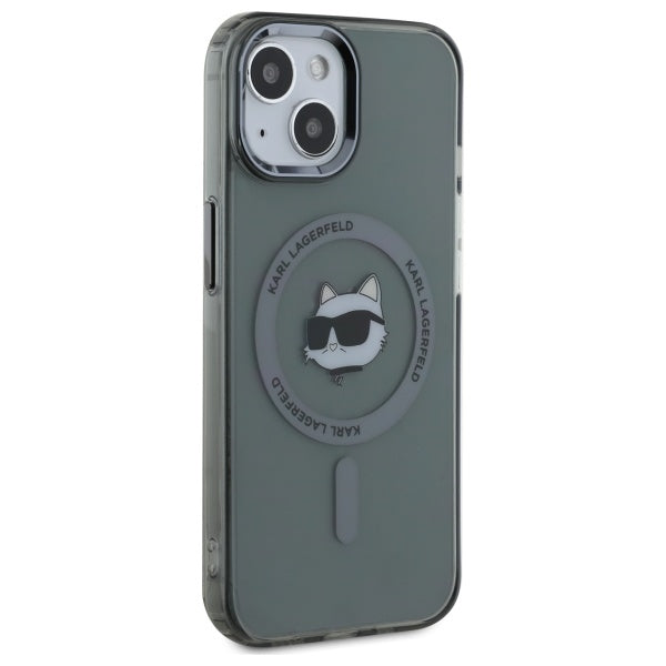 Karl Lagerfeld MagSafe dėklas iPhone 15 – juodas