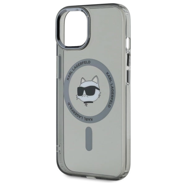 Karl Lagerfeld MagSafe dėklas iPhone 15 – juodas