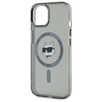 Karl Lagerfeld MagSafe dėklas iPhone 15 – juodas