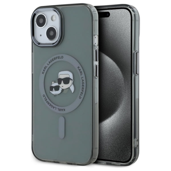 Karl Lagerfeld MagSafe dėklas iPhone 15 – juodas