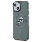 Karl Lagerfeld MagSafe dėklas iPhone 15 – juodas