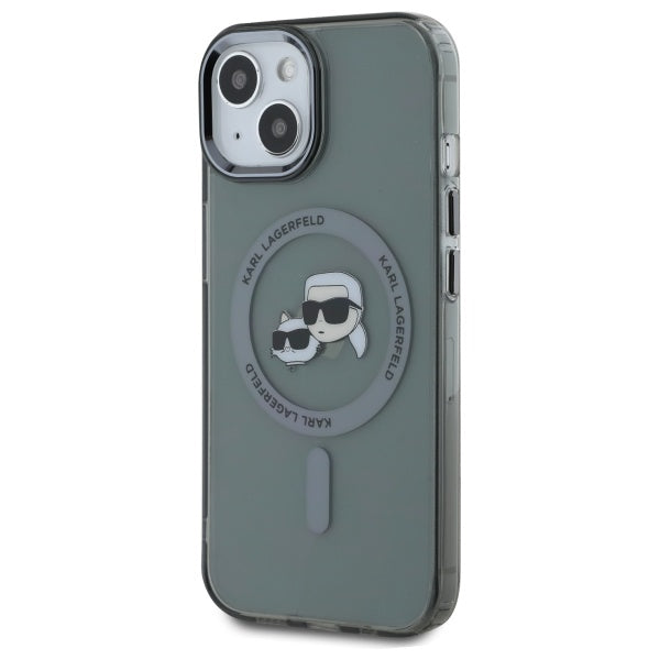Karl Lagerfeld MagSafe dėklas iPhone 15 – juodas