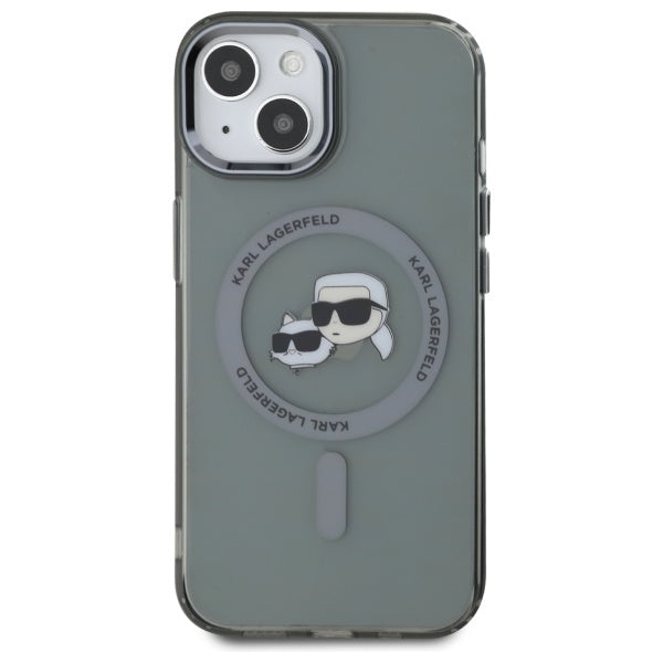 Karl Lagerfeld MagSafe dėklas iPhone 15 – juodas