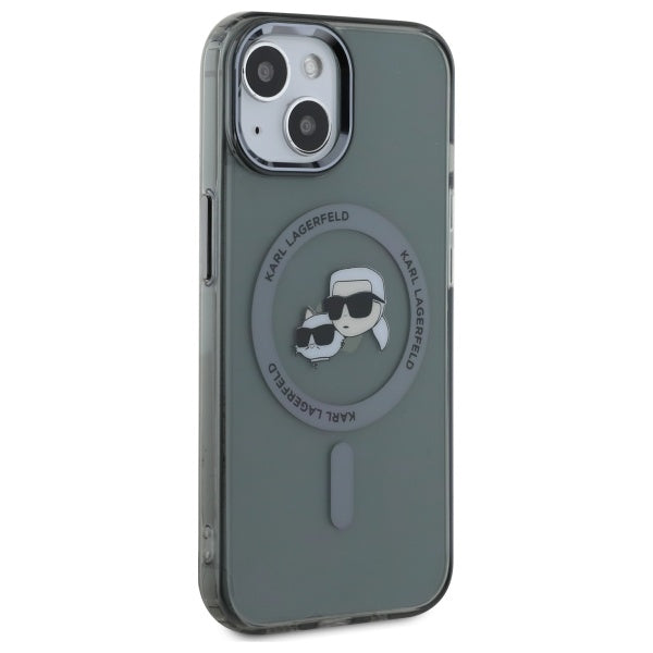 Karl Lagerfeld MagSafe dėklas iPhone 15 – juodas