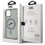 Karl Lagerfeld MagSafe dėklas iPhone 15 – juodas
