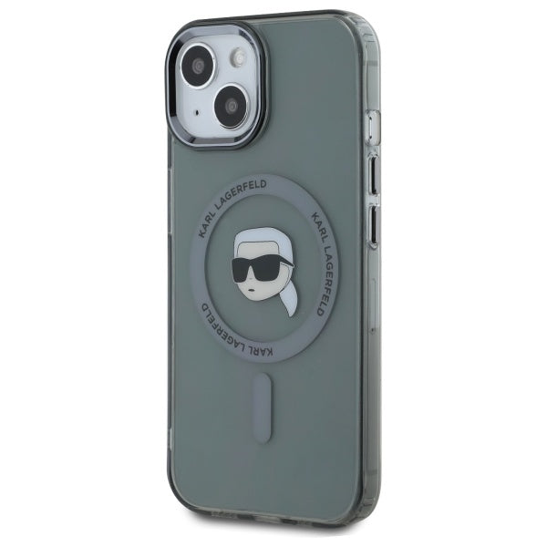 Karl Lagerfeld MagSafe dėklas iPhone 15 – juodas -- iPhone 15