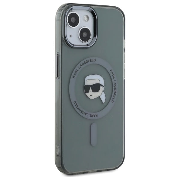 Karl Lagerfeld MagSafe dėklas iPhone 15 – juodas -- iPhone 15