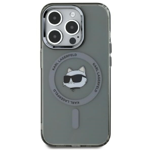 Karl Lagerfeld MagSafe dėklas iPhone 15 Pro Max – juodas