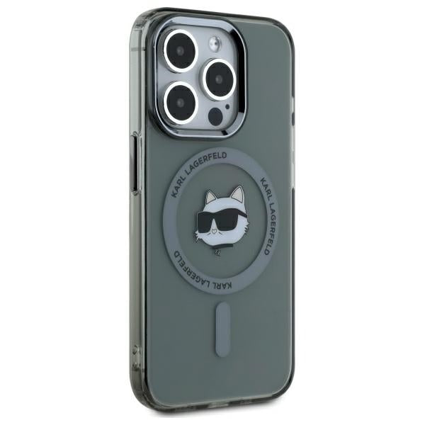 Karl Lagerfeld MagSafe dėklas iPhone 15 Pro Max – juodas