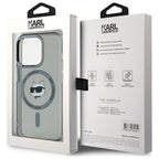 Karl Lagerfeld MagSafe dėklas iPhone 15 Pro Max – juodas