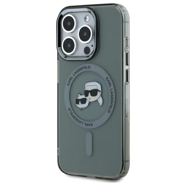 Karl Lagerfeld MagSafe dėklas iPhone 15 Pro Max – juodas