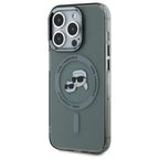 Karl Lagerfeld MagSafe dėklas iPhone 15 Pro Max – juodas