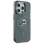 Karl Lagerfeld MagSafe dėklas iPhone 15 Pro Max – juodas
