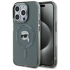 Karl Lagerfeld MagSafe dėklas iPhone 15 Pro Max – juodas