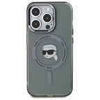 Karl Lagerfeld MagSafe dėklas iPhone 15 Pro Max – juodas