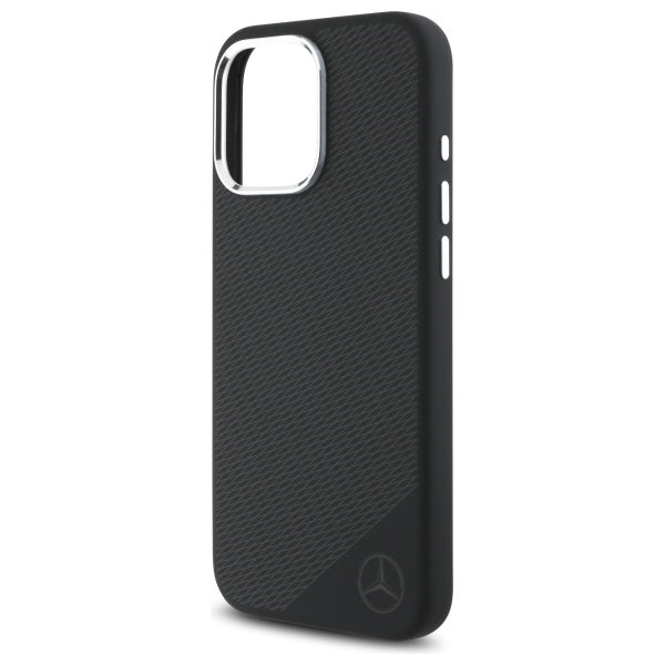 Mercedes MagSafe dėklas iPhone 16 Pro 6.3 – juodas