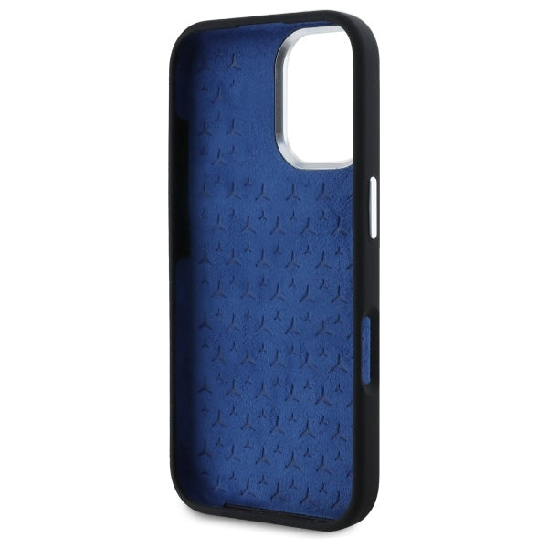 Mercedes-Benz silikoninis MagSafe dėklas iPhone 16 – juodas