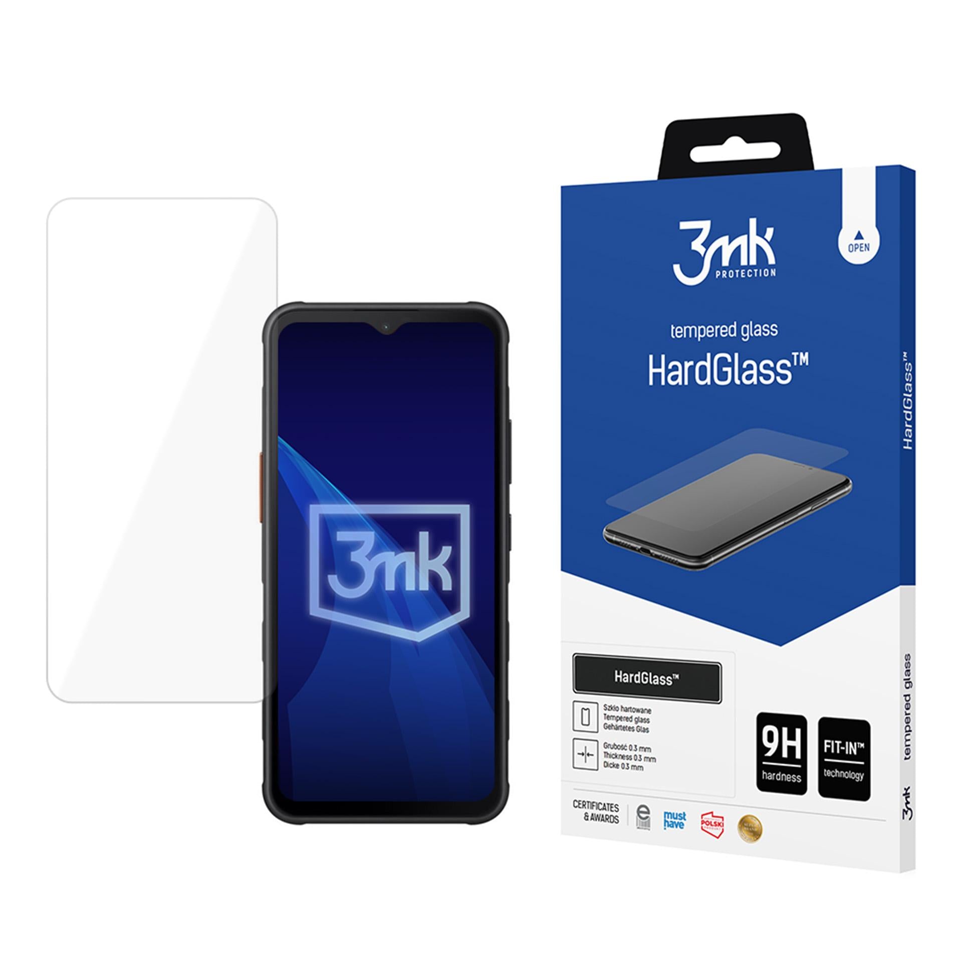 Grūdintas stiklas 3mk HardGlass™, skirtas Samsung Galaxy XCover 7 -- Samsung Galaxy XCover 7