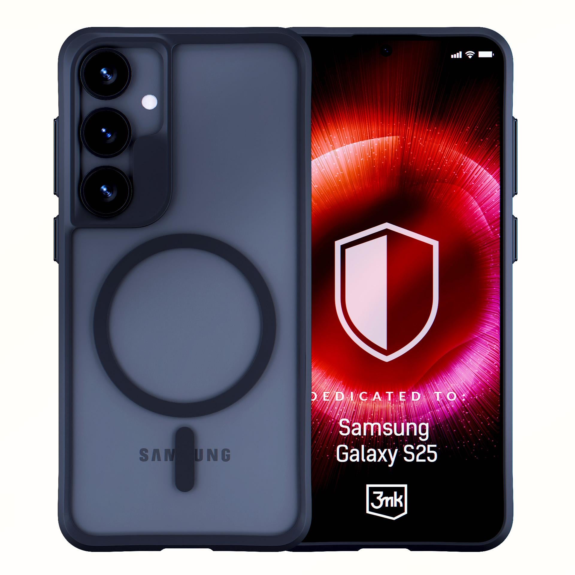 3mk Satin Armor MagCase, skirtas Samsung Galaxy S25 – skaidrus