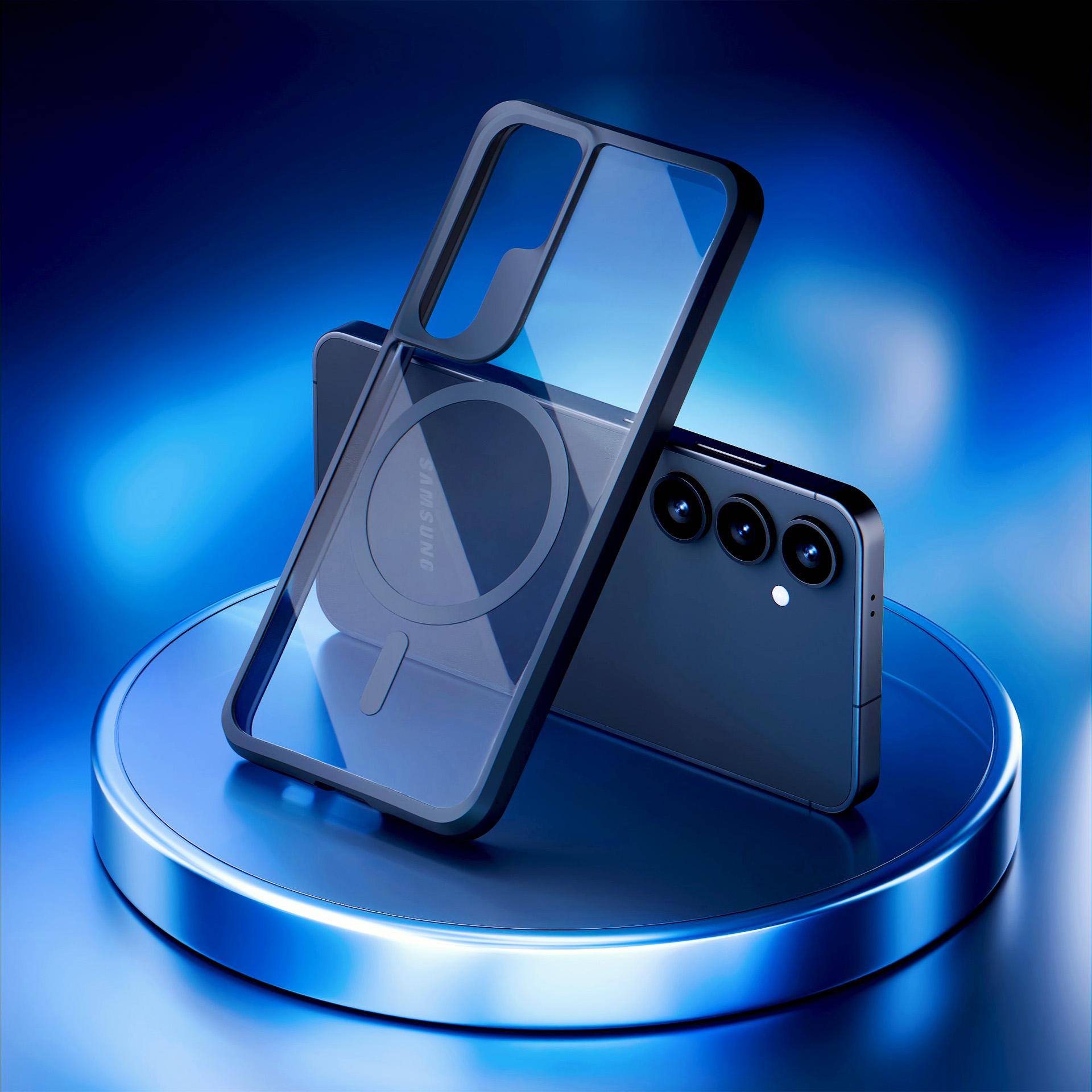 3mk Satin Armor MagCase, skirtas Samsung Galaxy S25+ – skaidrus