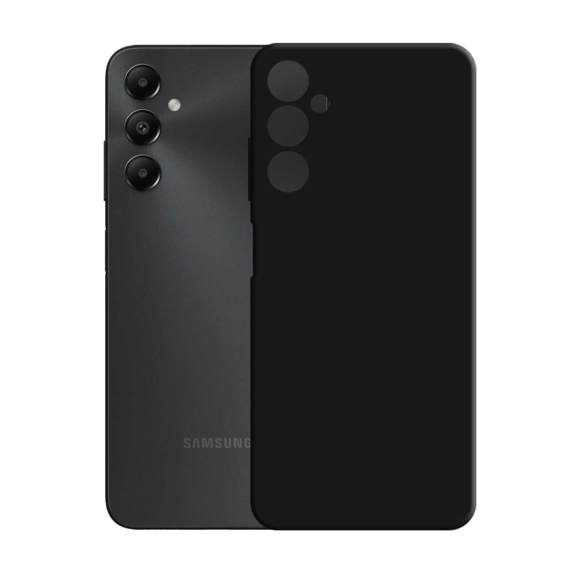 3mk silikoninis dėklas, skirtas Samsung Galaxy A05s – juodas -- Samsung Galaxy A05s