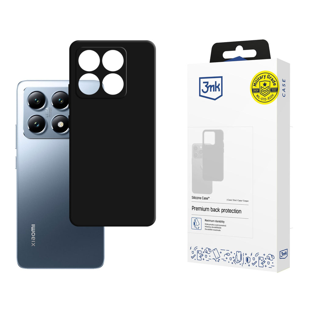 3mk silikoninis dėklas, skirtas Xiaomi 14T - juodas