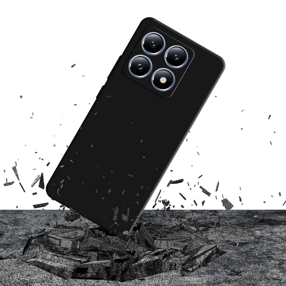 3mk silikoninis dėklas, skirtas Xiaomi 14T - juodas