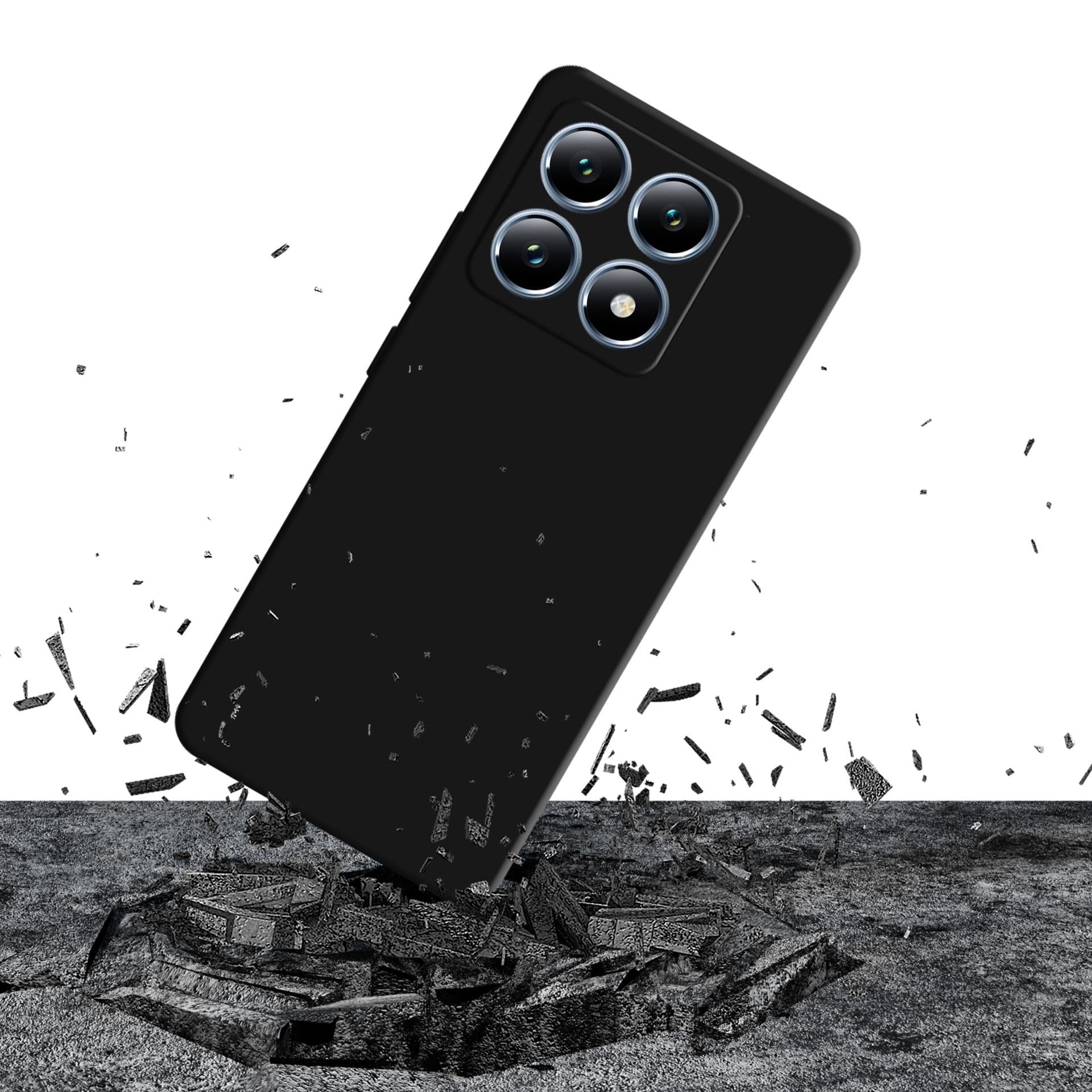 3mk silikoninis dėklas, skirtas Xiaomi 14T - juodas