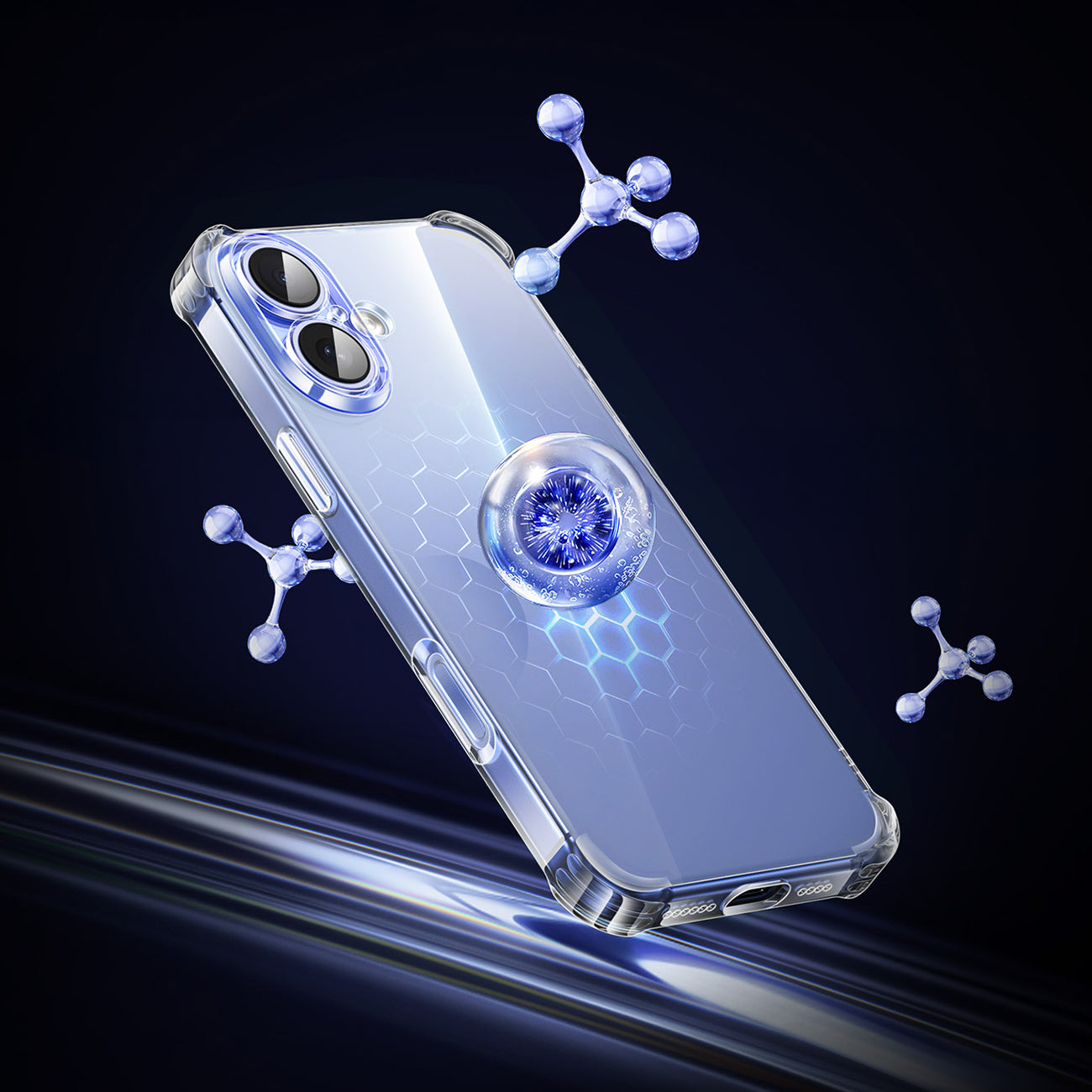 Ugreen Bright Cushion CA101 dėklas iPhone 16 Plus - skaidrus -- iPhone 16 Plus
