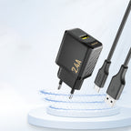 Dudao A23 2.4A USB-A įkroviklis - juodas