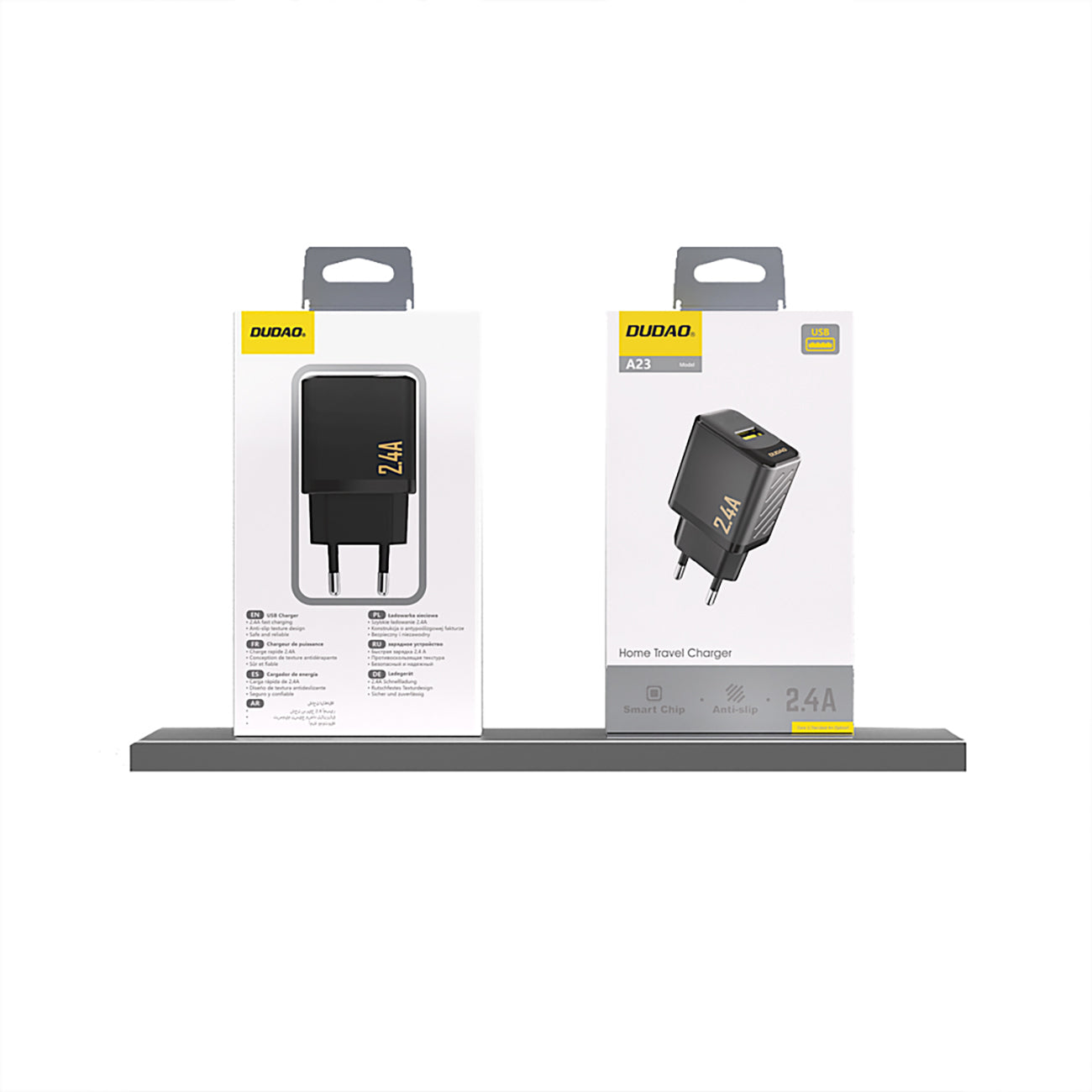Dudao A23 2.4A USB-A įkroviklis - juodas