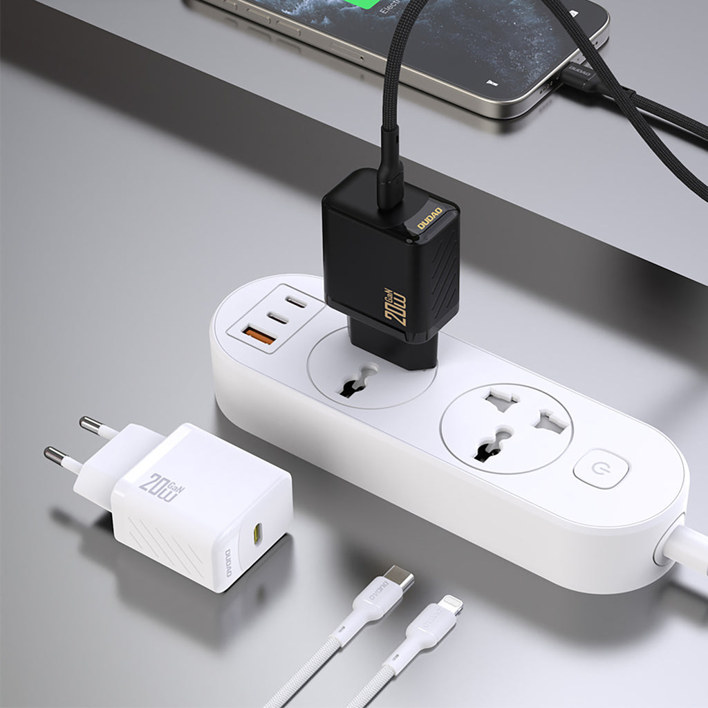 Dudao A26 PD20W GaN USB-C įkroviklis - baltas