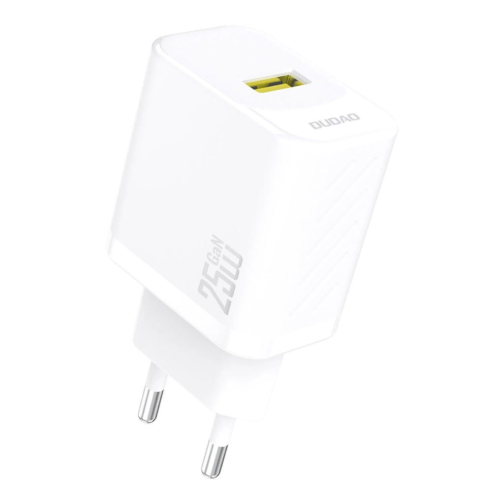 Dudao A27S 25W GaN USB-A įkroviklis - baltas