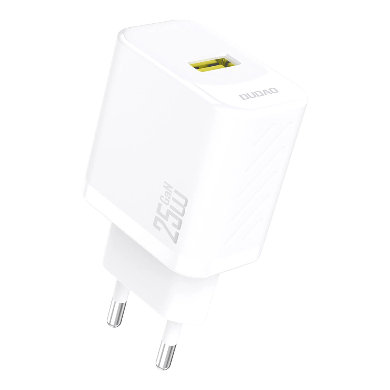 Dudao A27S 25W GaN USB-A įkroviklis - baltas
