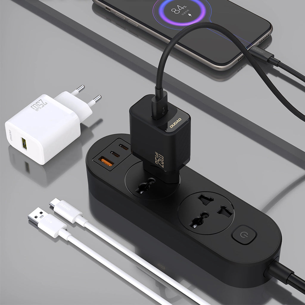 Dudao A27S 25W GaN USB-A įkroviklis - baltas