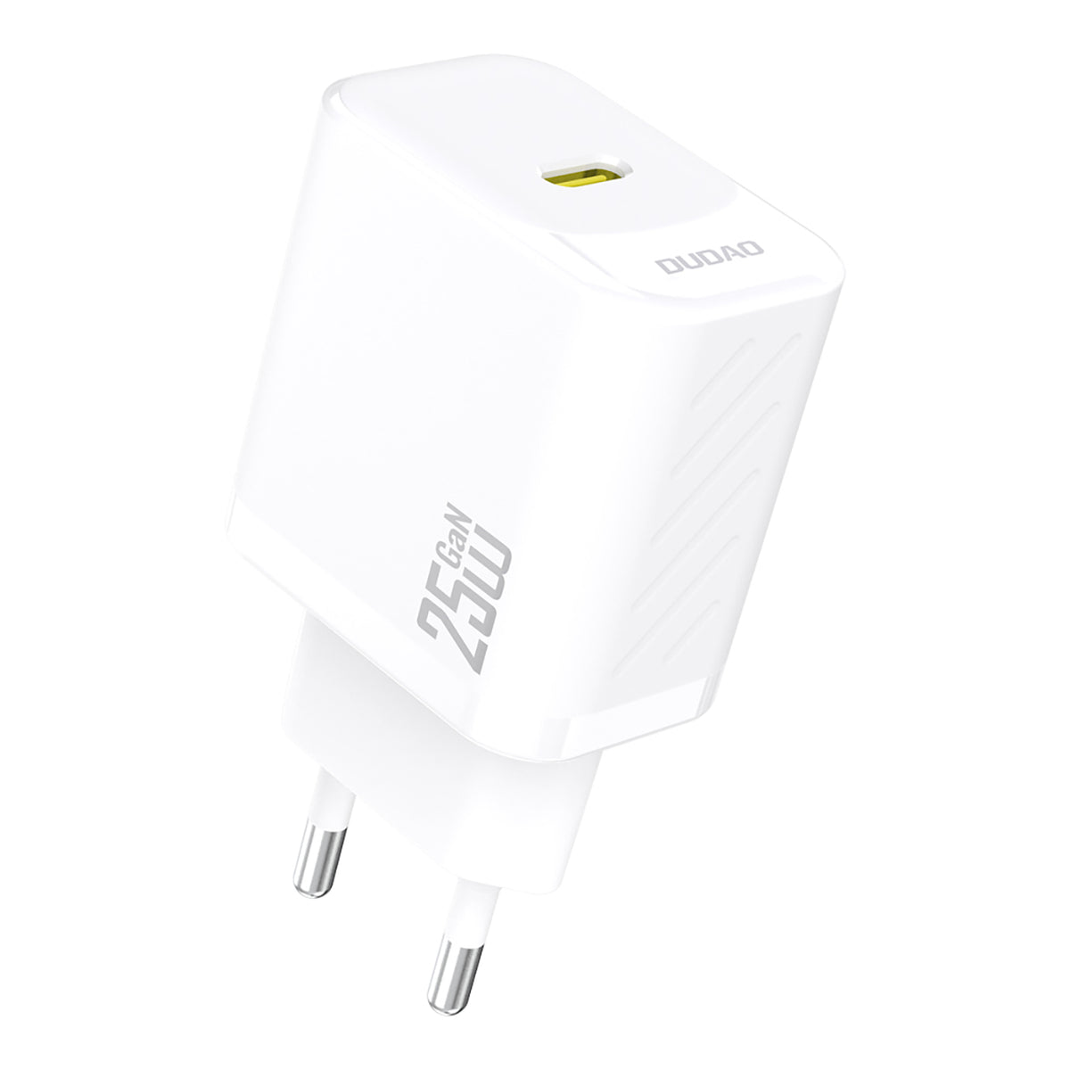 Dudao A27 25W GaN USB-C sieninis įkroviklis - baltas