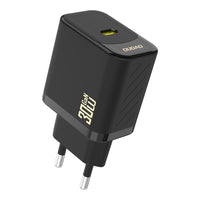 Dudao A27P 30W PD GaN USB-C sieninis įkroviklis - juodas